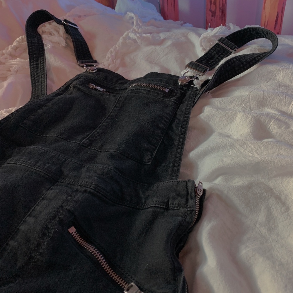 Women's Black overalls